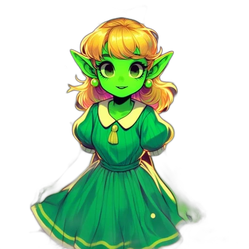 dress, staff, pixel art, concept art transparent PNG cut-out