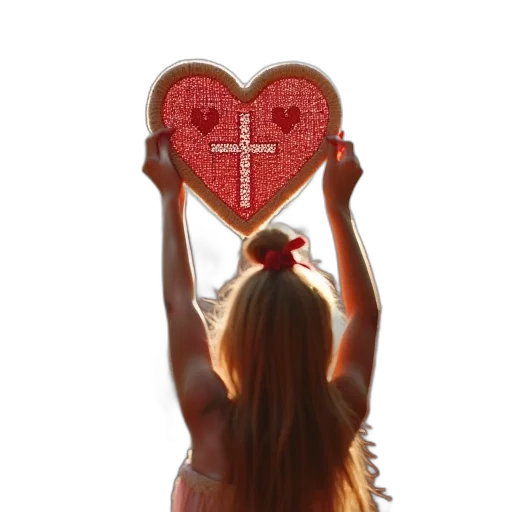 jewelry, 3d render, woman, holds transparent PNG cut-out