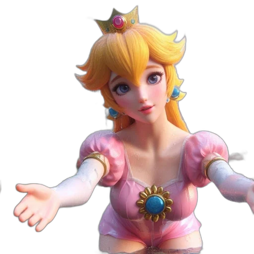 crown, dress, 3d render, concept art transparent PNG cut-out