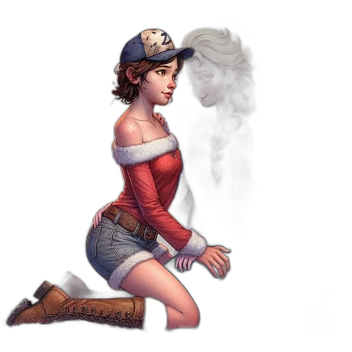 hat, staff, weapon, fantasy art transparent PNG cut-out
