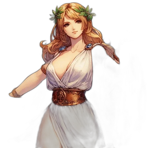 dress, staff, fantasy art, concept art transparent PNG cut-out