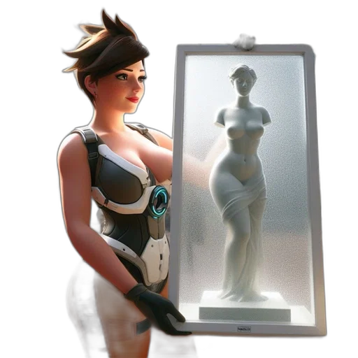 dress, robot, jewelry, concept art transparent PNG cut-out