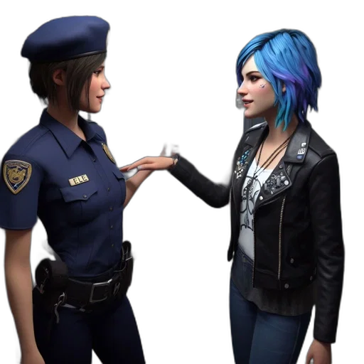 jacket, weapon, staff, robot transparent PNG cut-out
