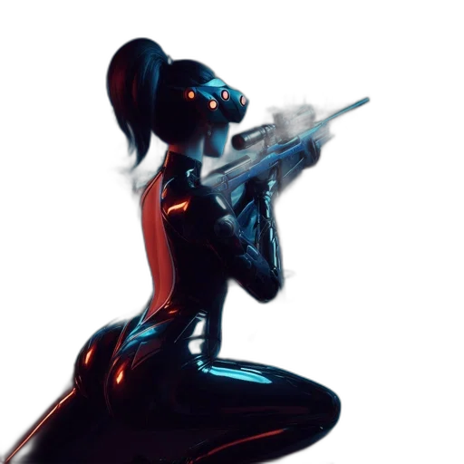 weapon, robot, sword, staff transparent PNG cut-out