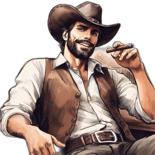 hat, comic book art, concept art, cartoon transparent PNG cut-out