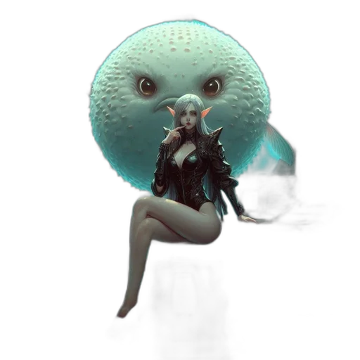 creature, robot, mask, umbrella transparent PNG cut-out