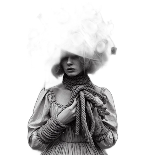 dress, mask, hat, face transparent PNG cut-out