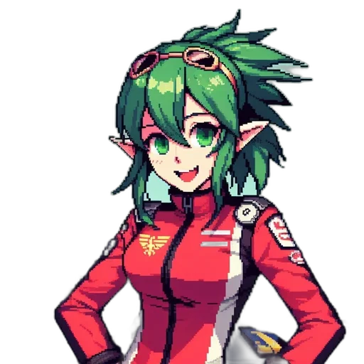 jacket, staff, robot, weapon transparent PNG cut-out