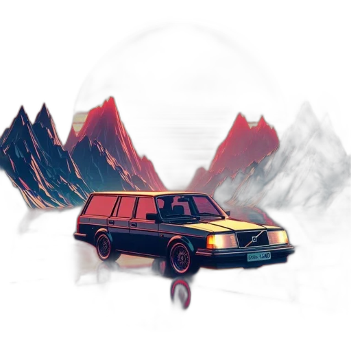 car, jacket, concept art, pixel art transparent PNG cut-out