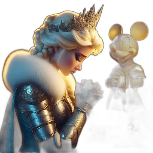 crown, concept art, fantasy art, 3d render transparent PNG cut-out