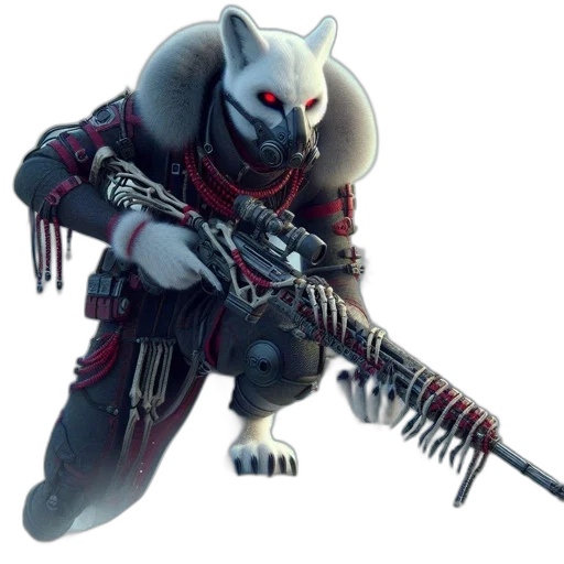 weapon, staff, creature, animal transparent PNG cut-out
