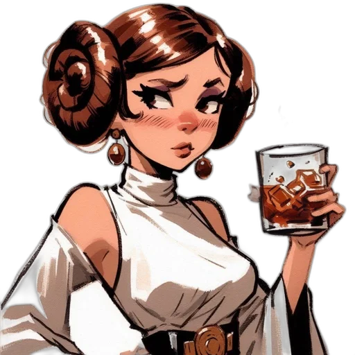 dress, comic book art, cartoon, concept art transparent PNG cut-out