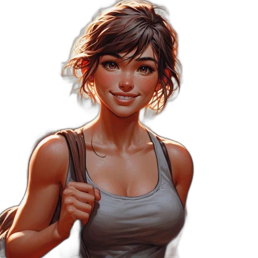 face, concept art, photorealistic, fantasy art transparent PNG cut-out