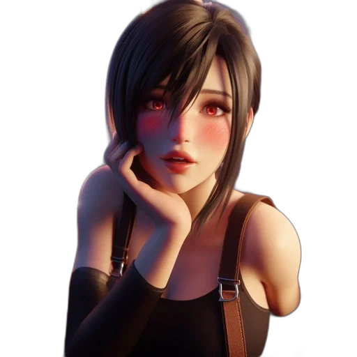 face, staff, 3d render, concept art transparent PNG cut-out
