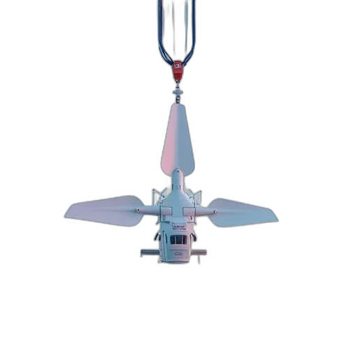 umbrella, staff, weapon, 3d render transparent PNG cut-out