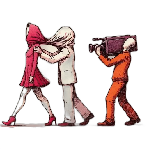 jacket, staff, robot, weapon transparent PNG cut-out