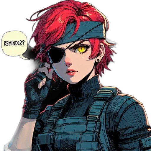 weapon, comic book art, cyberpunk, anime transparent PNG cut-out