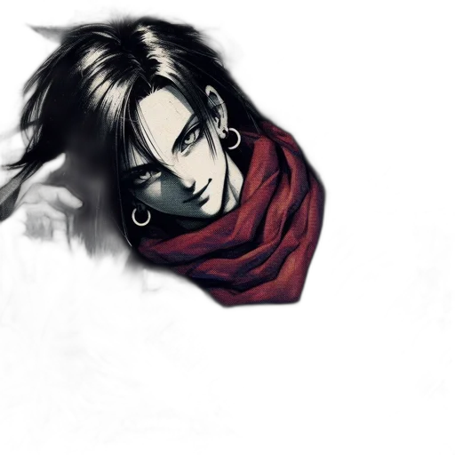 face, mask, hair, fantasy art transparent PNG cut-out