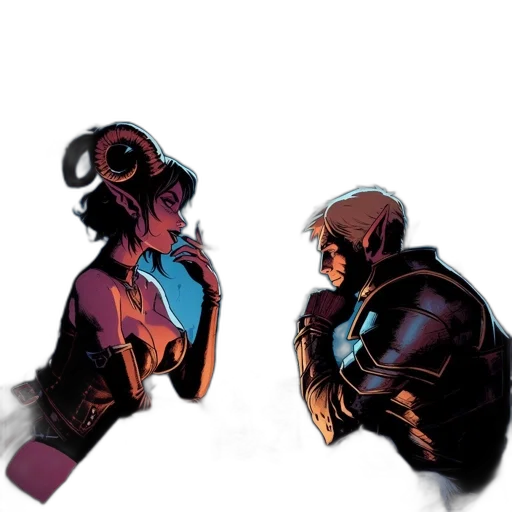 jacket, comic book art, concept art, neon lights transparent PNG cut-out
