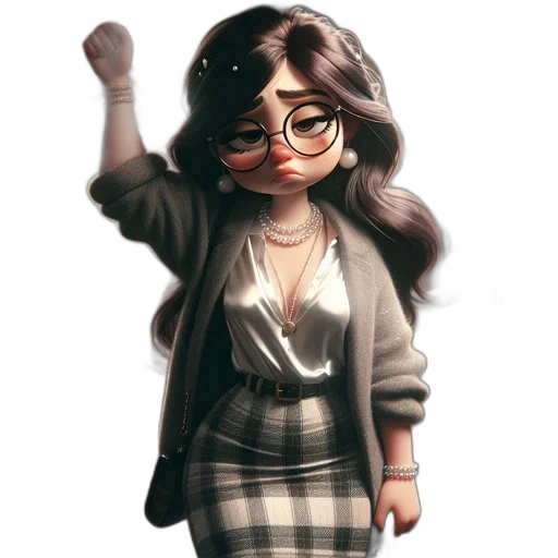 staff, jacket, dress, cartoon transparent PNG cut-out