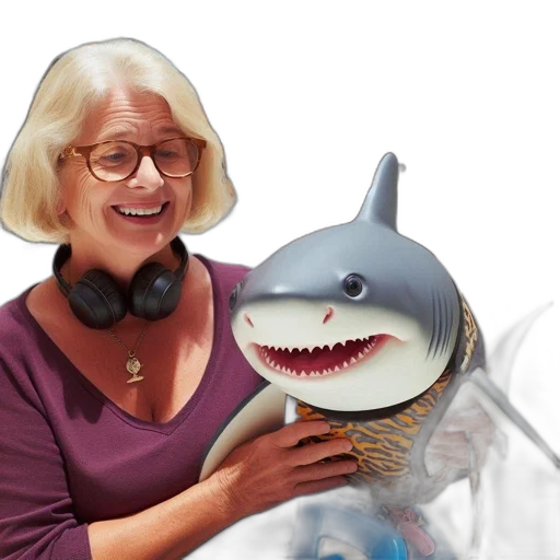 underwater, elderly, lady, burgundy transparent PNG cut-out