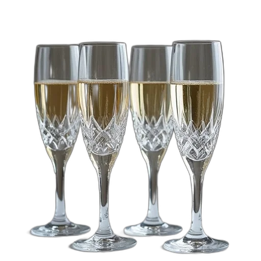 set, four, waterford, crystal transparent PNG cut-out