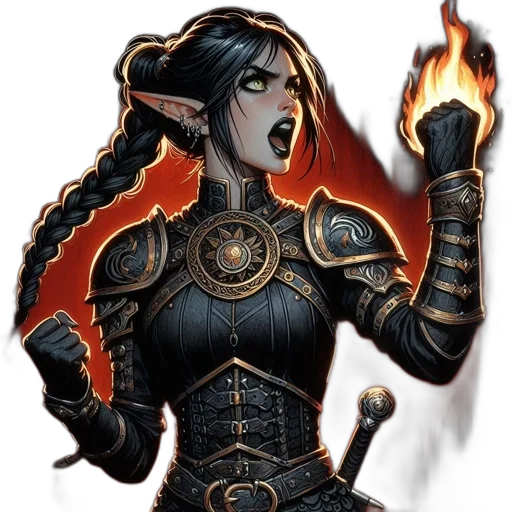 staff, fantasy art, comic book art, concept art transparent PNG cut-out