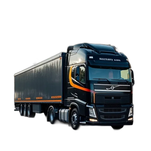 photorealistic, 3d render, large, truck transparent PNG cut-out