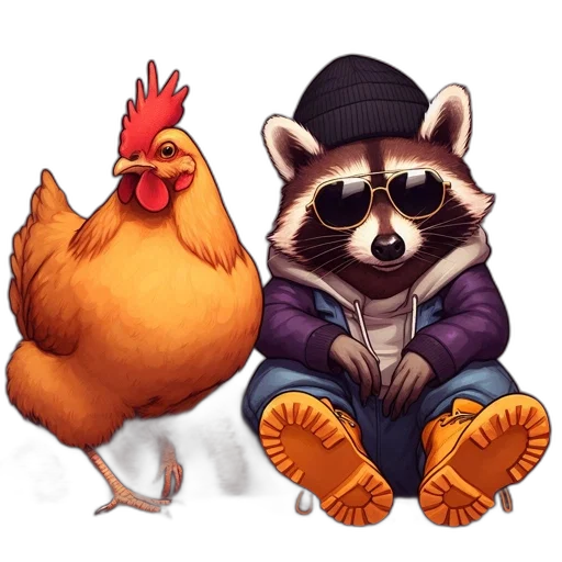 jacket, animal, concept art, pixel art transparent PNG cut-out