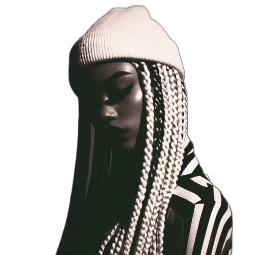 hair, jacket, hat, dress transparent PNG cut-out