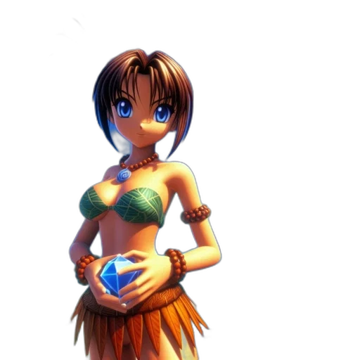 dress, staff, anime, fantasy art transparent PNG cut-out
