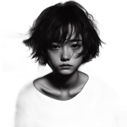 face, robot, hair, mask transparent PNG cut-out
