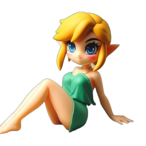 dress, face, creature, staff transparent PNG cut-out