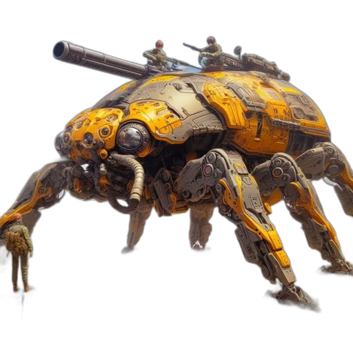 robot, weapon, animal, creature transparent PNG cut-out