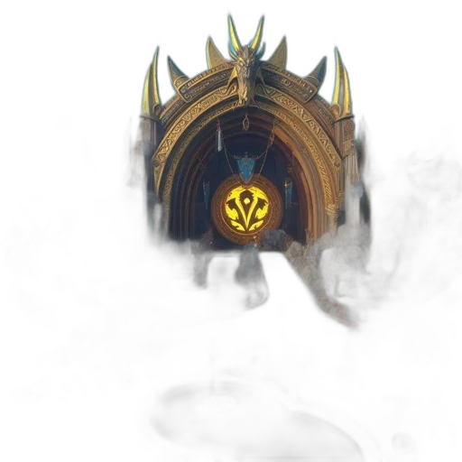 crown, mask, weapon, staff transparent PNG cut-out