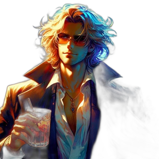 jacket, concept art, cyberpunk, fantasy art transparent PNG cut-out