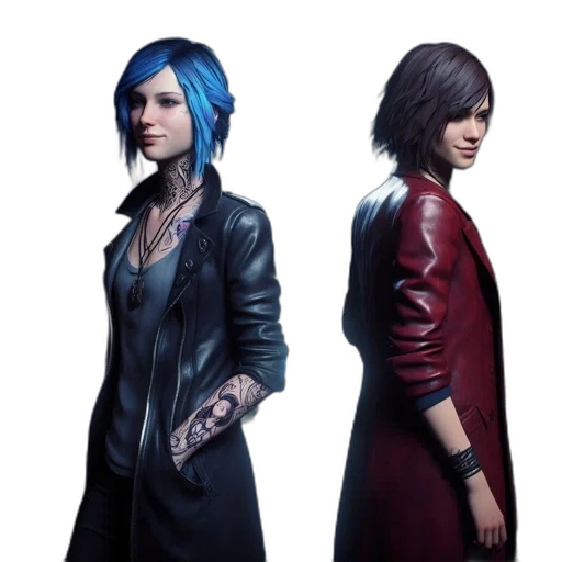 jacket, concept art, cyberpunk, 3d render transparent PNG cut-out