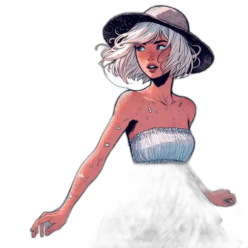 dress, hat, creature, crown transparent PNG cut-out