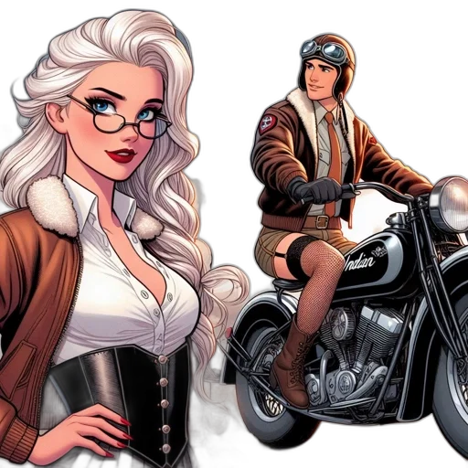 comic book art, concept art, fantasy art, cartoon transparent PNG cut-out