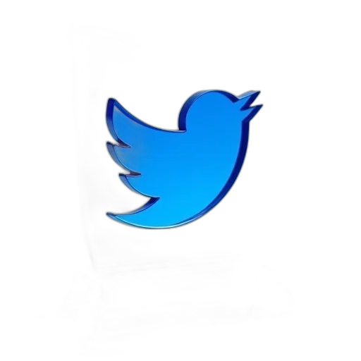 weapon, 3d render, blue, twitter transparent PNG cut-out