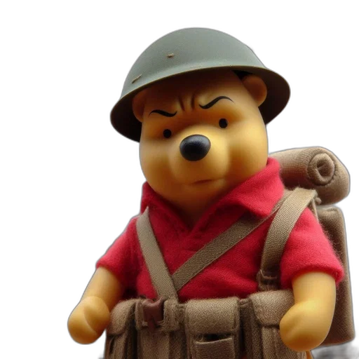 hat, staff, animal, 3d render transparent PNG cut-out