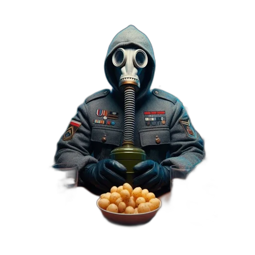 mask, jacket, food, robot transparent PNG cut-out