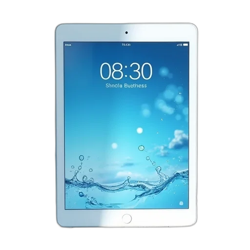 white, tablet, blue, sky transparent PNG cut-out