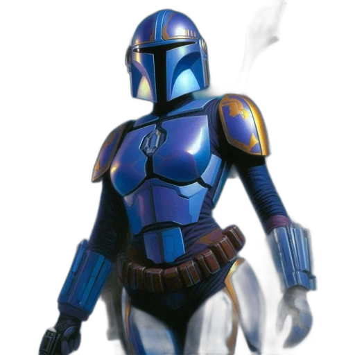 robot, staff, concept art, 3d render transparent PNG cut-out