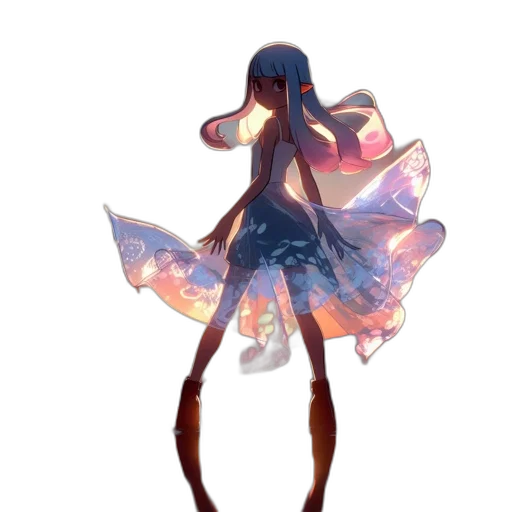 dress, staff, umbrella, weapon transparent PNG cut-out