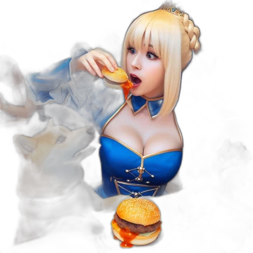 food, dress, fantasy art, concept art transparent PNG cut-out