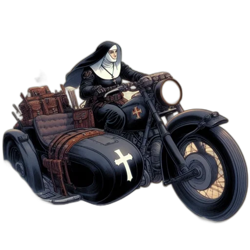 weapon, car, concept art, comic book art transparent PNG cut-out