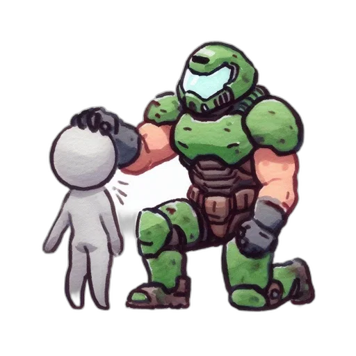 robot, weapon, creature, staff transparent PNG cut-out