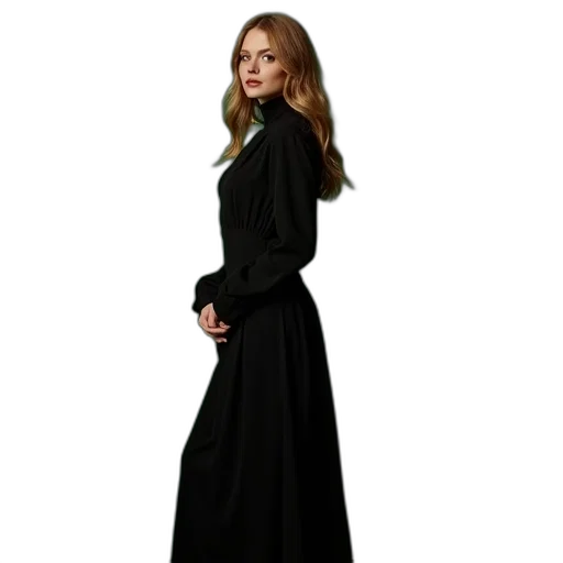 dress, staff, dark, beautiful transparent PNG cut-out