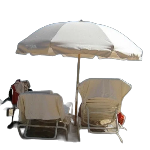 umbrella, furniture, 3d render, photorealistic transparent PNG cut-out